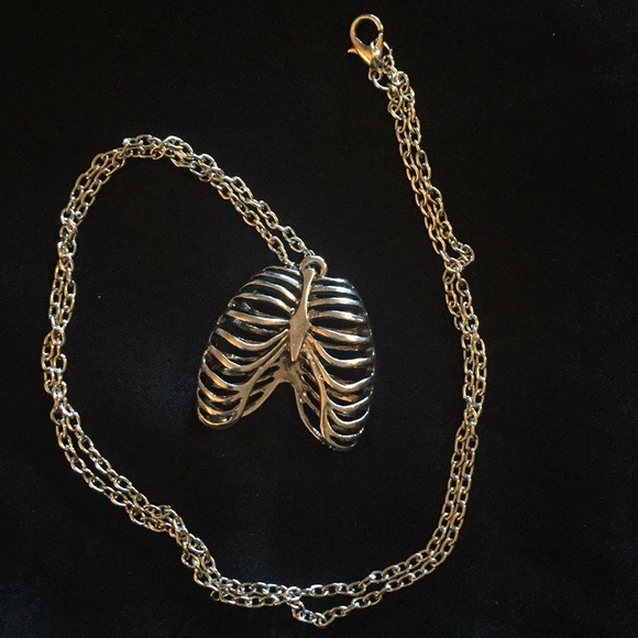 Jewelry - 💀Skeleton Ribs Necklace Pendant💀 goth rockabilly